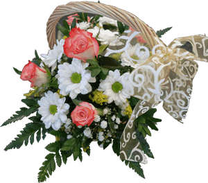 Transparent Bouquet Basket Png - Flower Basket, Png Download PNG image with transparent background