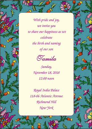 Namkaran Hindi Baby Naming Invitation - Namkaran Invitation Card In English, HD Png Download PNG image with transparent background