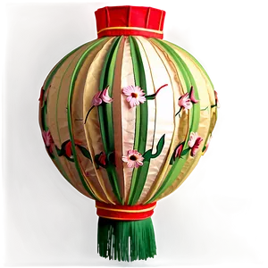 Floral Chinese Lantern Png 06262024 PNG Image