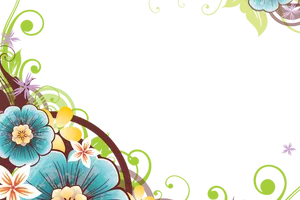 Floral_ Corner_ Design_ Background PNG Image