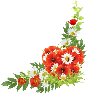 Floral_ Corner_ Design_ P N G PNG Image