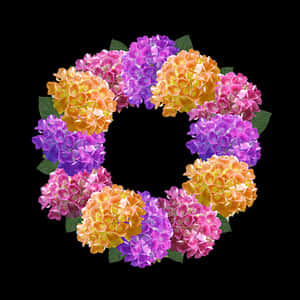 Floral Crown Design PNG with transparent background