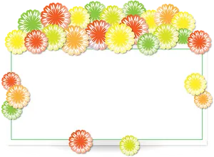 Floral Decorated Frame PNG Image