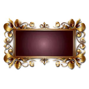 Floral Decorative Frame Png 06292024 PNG Image