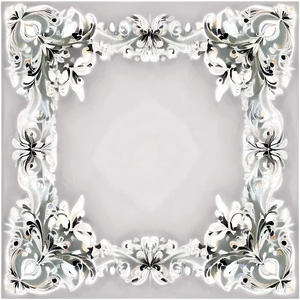 Floral Decorative Frame Png Ymu32 PNG Image