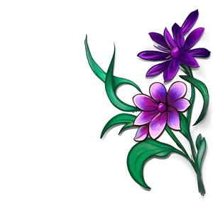 Floral Design A PNG Image