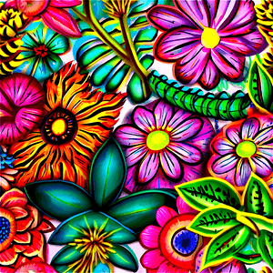 Floral Doodle PNG 05212024 PNG image with transparent background