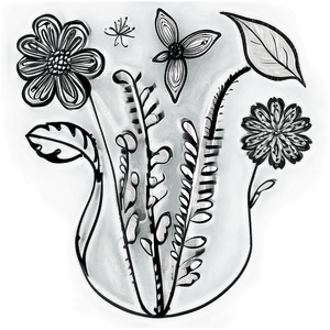 Floral Doodle PNG 12 PNG image with transparent background