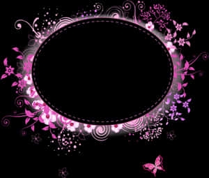 Floral_ Elegance_ Frame_ Design PNG image with transparent background