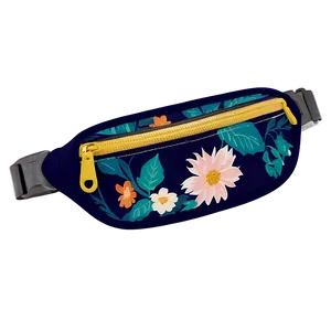 Floral Fanny Pack Png Bmv PNG Image