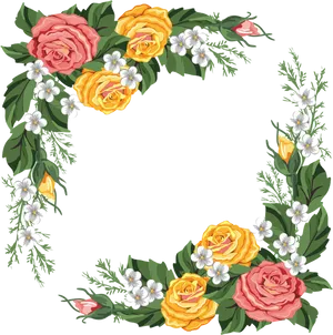 Floral_ Frame_ Corner_ Design.png PNG Image