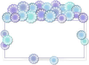 Floral Frame Design PNG Image