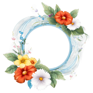 Floral Frame PNG rkb91 PNG image with transparent background
