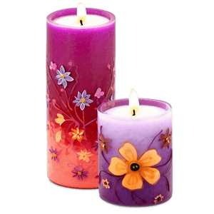 Floral Garden Candle PNG 12 PNG image with transparent background