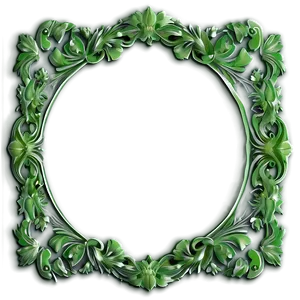 Floral Green Frame Png 06262024 PNG Image