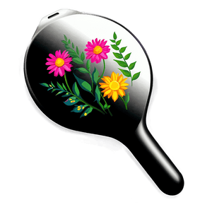Floral Hand Mirror PNG blr12 PNG