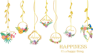 Miico Sk9351 Metal Flower Hanging Basket Living Room - Living Room Background, HD Png Download PNG image with transparent background