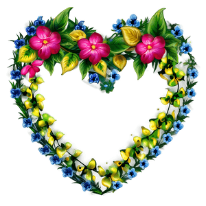 Floral Heart Clipart Decoration PNG 05252024 PNG image with transparent background