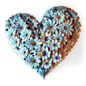 Floral Heart Clipart Decoration PNG 86 PNG image with transparent background