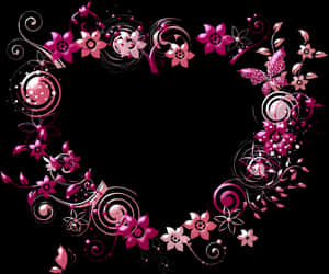 Corazon Flores 01 By Bbvzla - Wedding Card Border Design, HD Png Download PNG