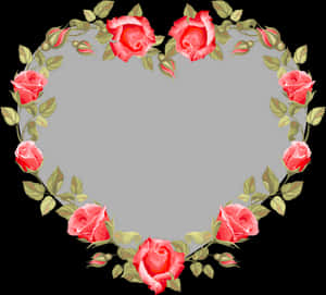 Wedding Invitation Flower Heart Clip Art - Heart Border For Wedding Invitation, HD Png Download PNG image with transparent background