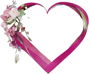 Floral Heart Frame P N G PNG Image