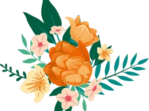 Floral_ Illustration_ Gray_ Background.png PNG Image