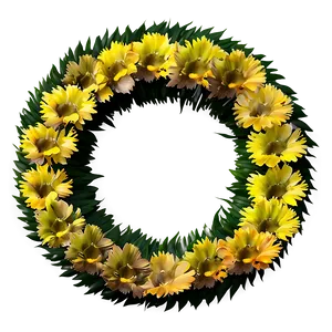 Floral Memorial Wreath Png Our54 PNG Image