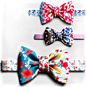 Floral Pattern Bow Tie PNG 15 PNG