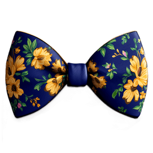 Floral Pattern Bow Tie PNG wwp PNG