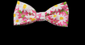 Floral Pattern Bow Tie PNG image with transparent background