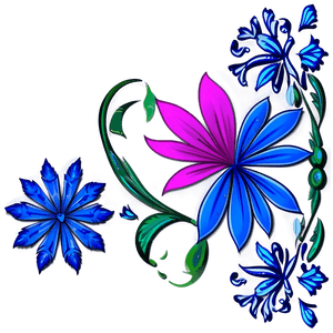 Floral Pattern Design PNG dig13 PNG image with transparent background