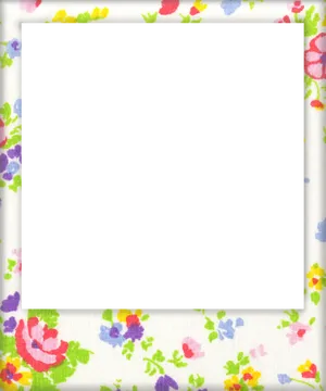 Floral Pattern Frame PNG Image