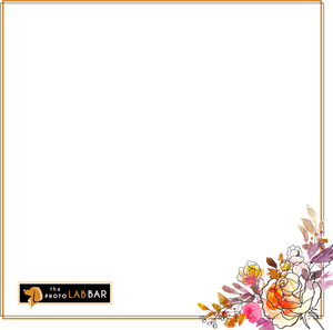 Floral_ Photo Booth_ Frame_ Template PNG image with transparent background