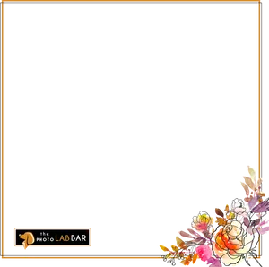 Floral_ Photo Booth_ Frame_ Template PNG Image