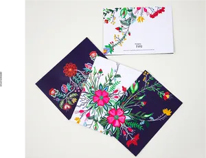 Floral Print Stationery Cards PNG Image