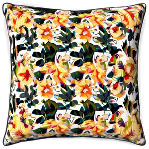 Floral Throw Pillow Design Png 52 PNG Image