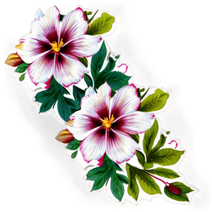 Floral Vintage Print PNG otg PNG with transparent background