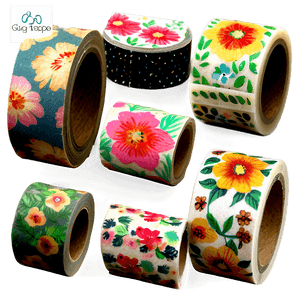 Floral Washi Tape PNG gyr13 PNG image with transparent background