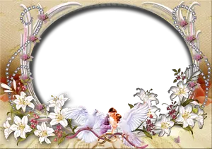 Floral_ Wedding_ Frame_ Background PNG Image