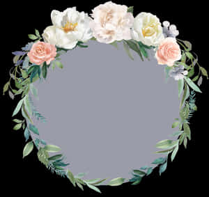 Floral_ Wreath_ Background PNG with transparent background
