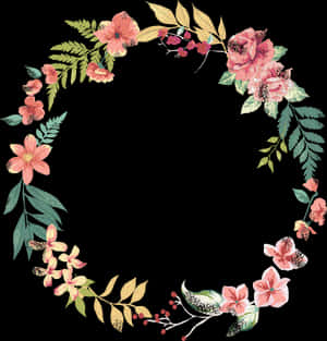Transparent Invitation Card Png - Corona De Flores Dibujo, Png Download PNG with transparent background