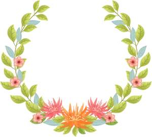 Floral_ Wreath_ Border_ Design PNG Image