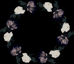 Elegant Transparent Watercolor Garland - Corona De Flores Png Blanco Y Negro, Png Download PNG with transparent background