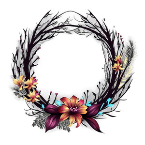 Floral Wreath Design PNG 05242024 PNG image with transparent background