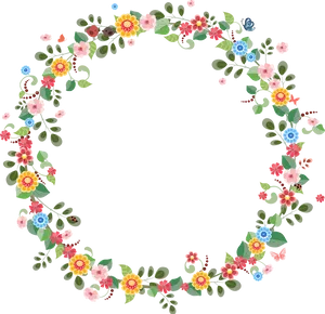 Floral_ Wreath_ Vector_ Design PNG Image