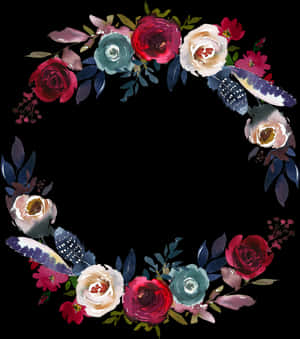 Фото, Автор ✿lili@ ✿ На Яндекс - Clipart Watercolor Floral Wreath, HD Png Download PNG with transparent background