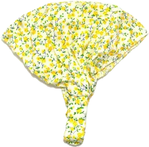 Floral Yellow Head Bandana PNG Image