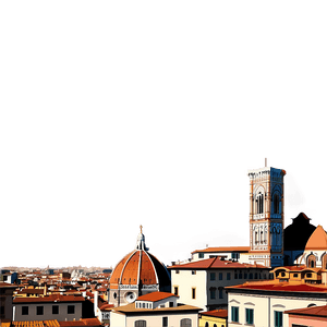 Florence Italy Skyline PNG 16 PNG image with transparent background