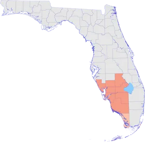 Florida Heat Map PNG Image